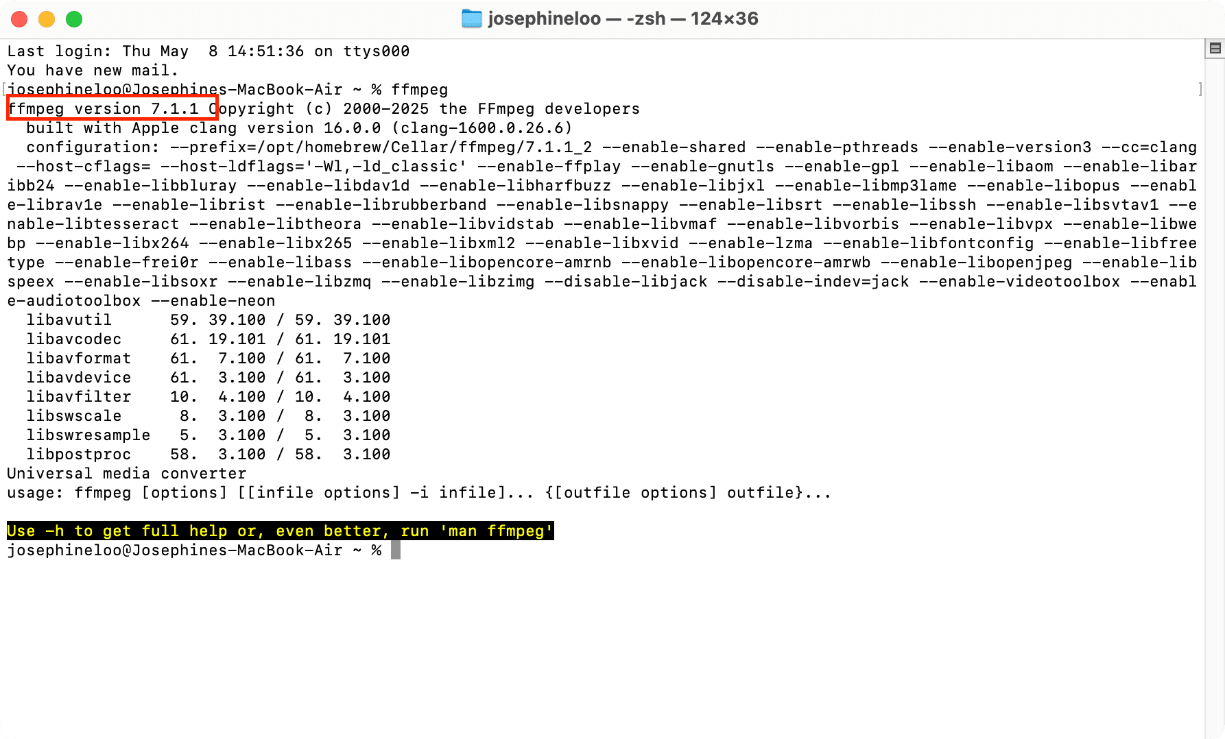 How to Install FFmpeg - verification on macOS.png