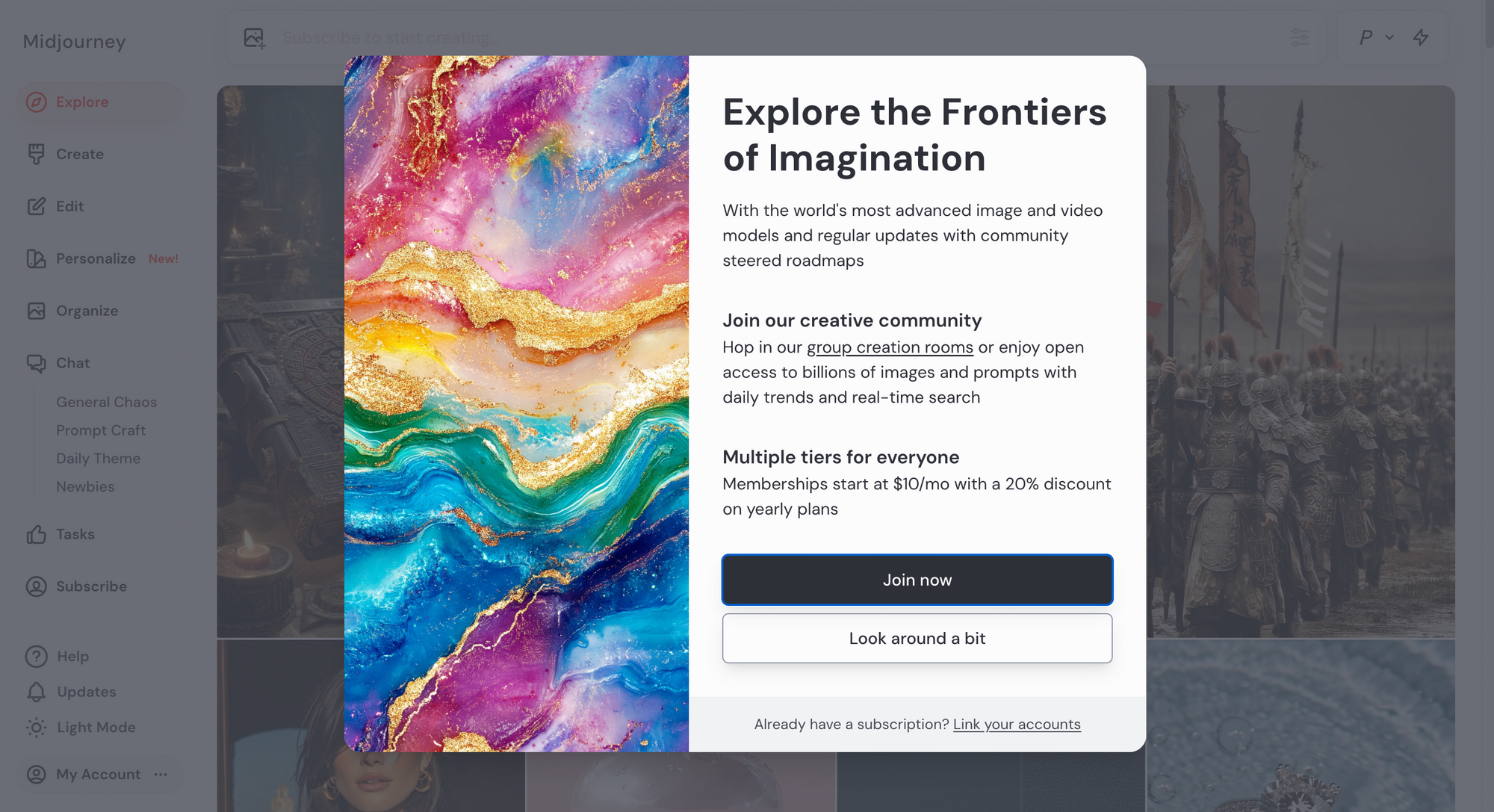 Midjourney - a screenshot of the popup that asks for a subscription.png