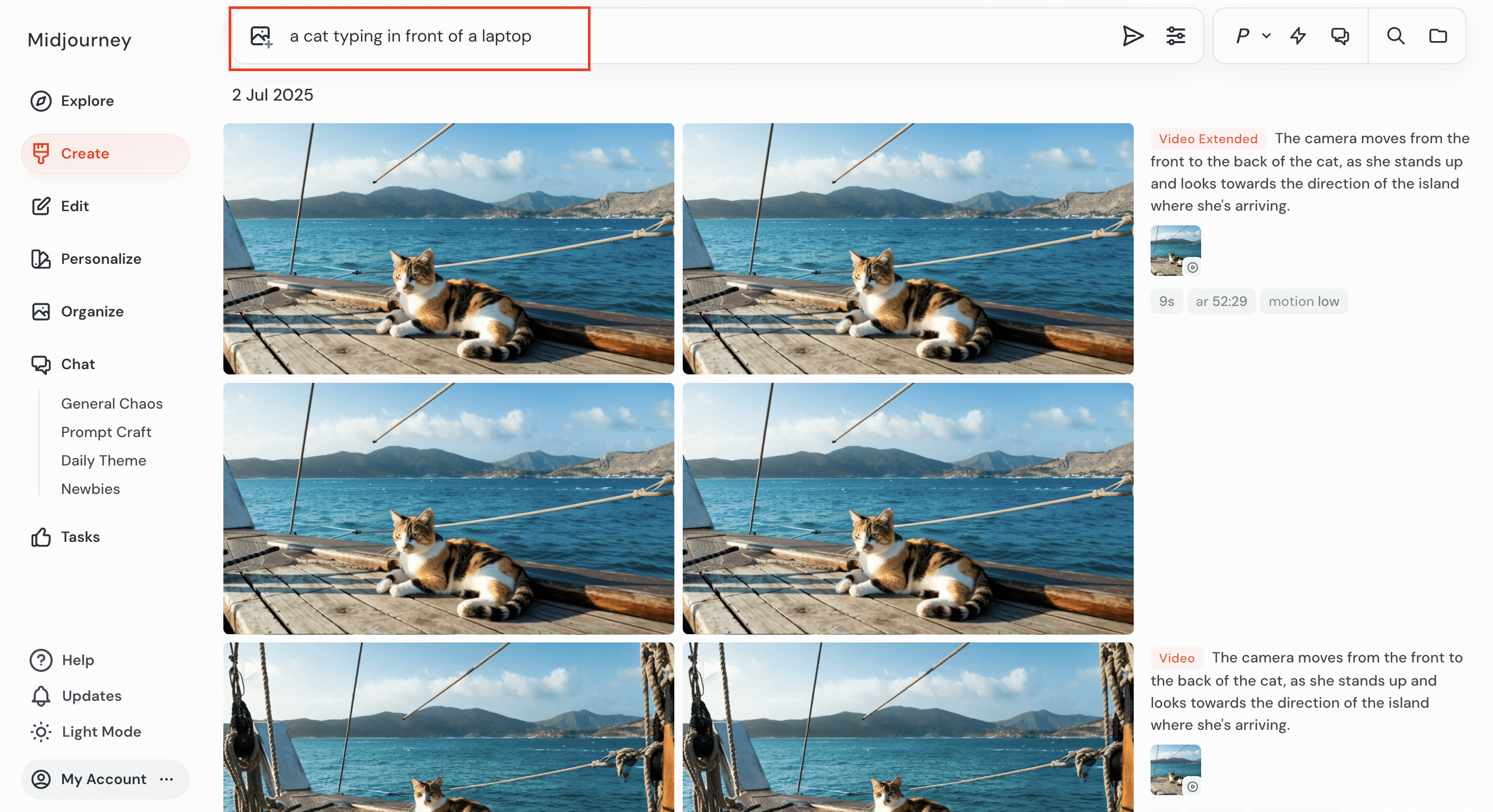 Midjourney - typing in a text prompt to create an image.png