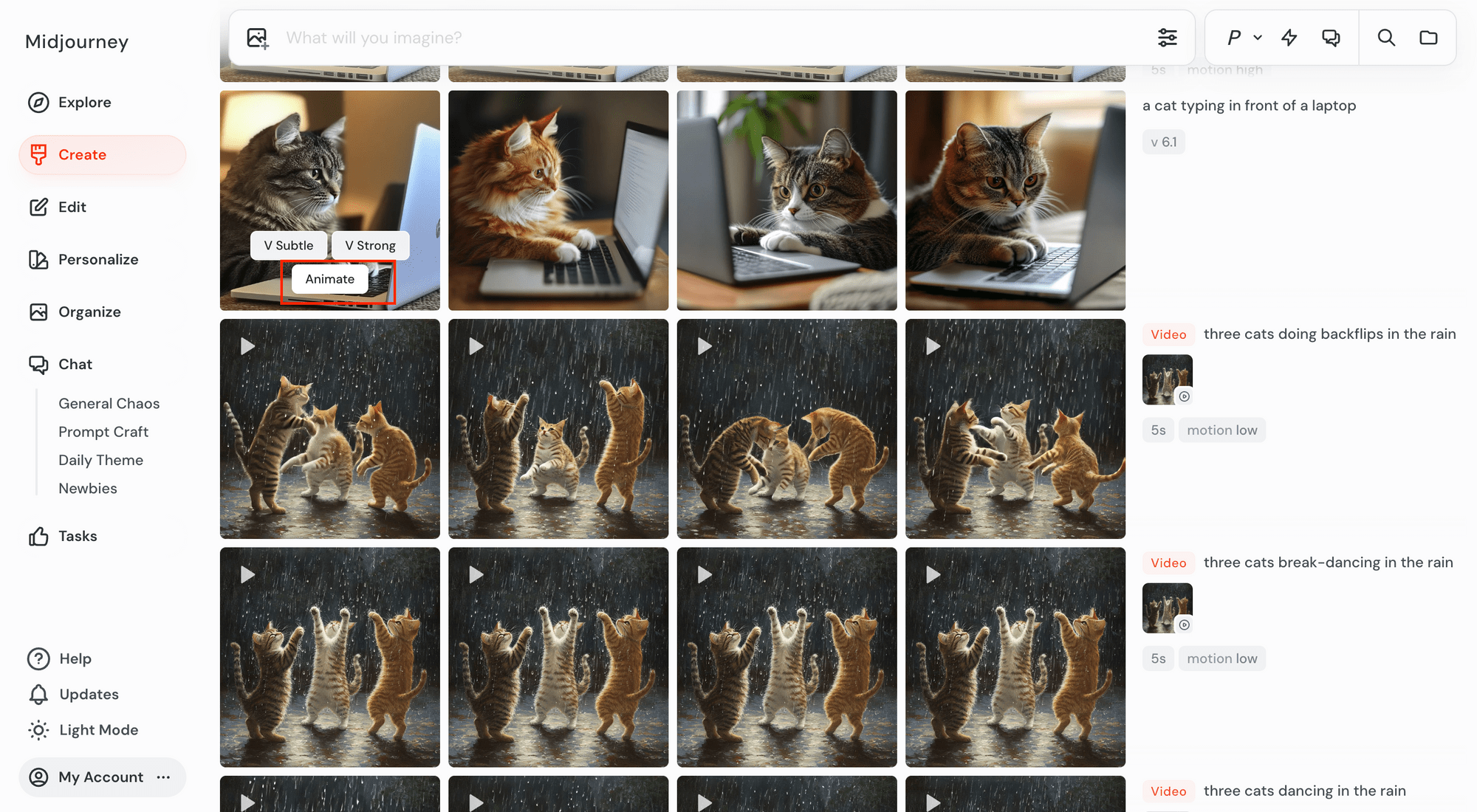 Midjourney - hovering the mouse above the generated image to see the "Animate" button.png