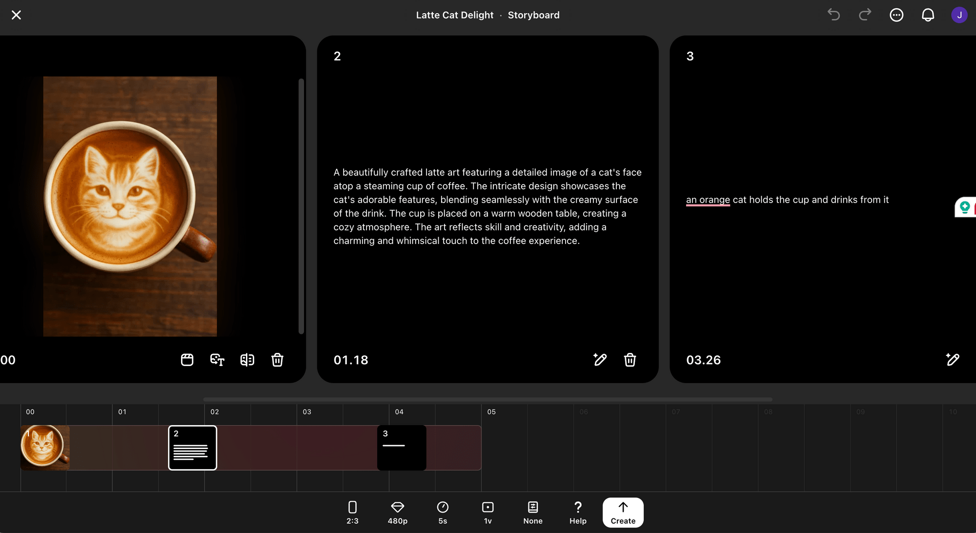 Sora AI video generation - using the Storyboard.png