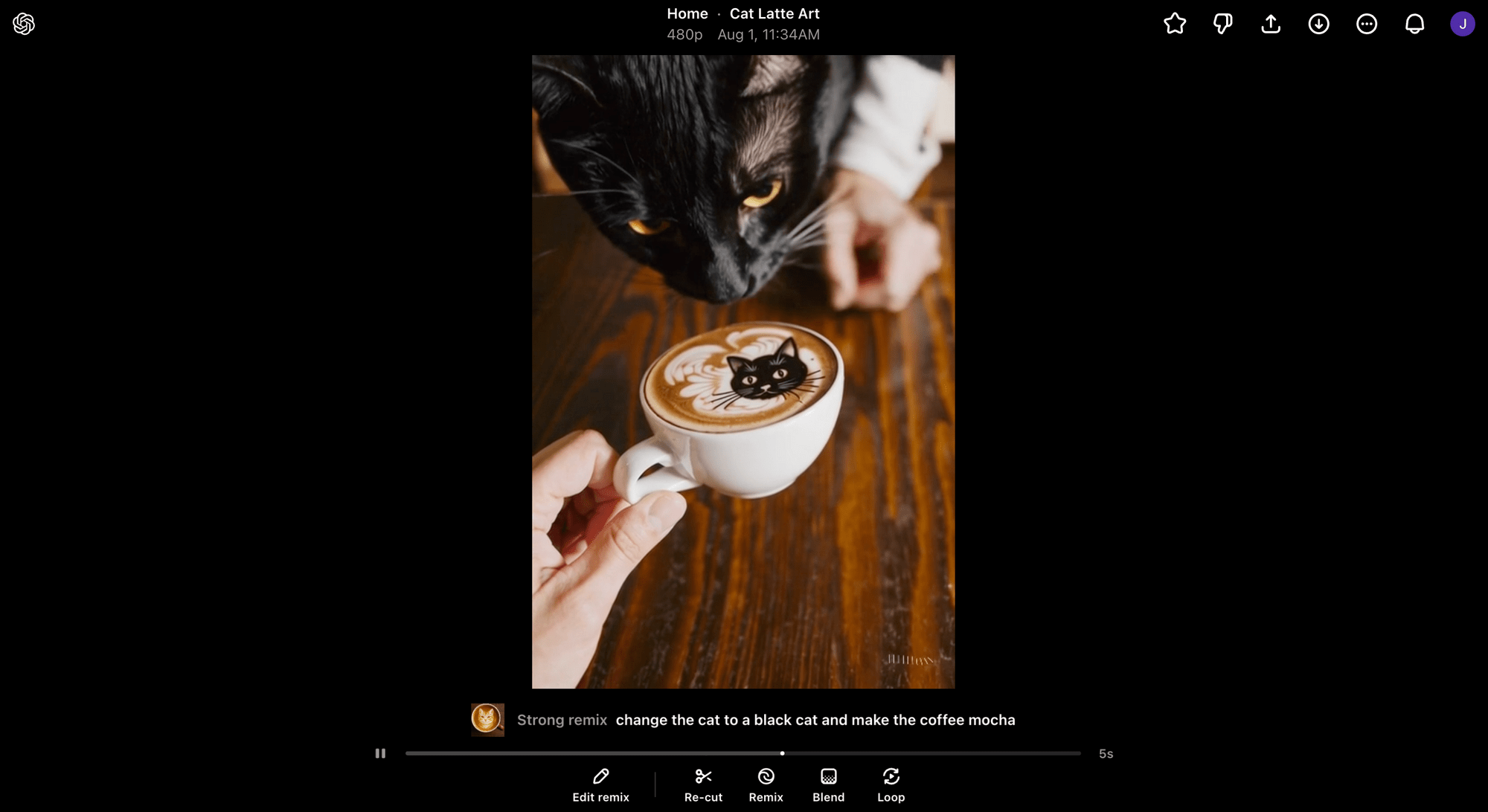 Sora AI video generation - using Remix to add, remove, or edit elements.png