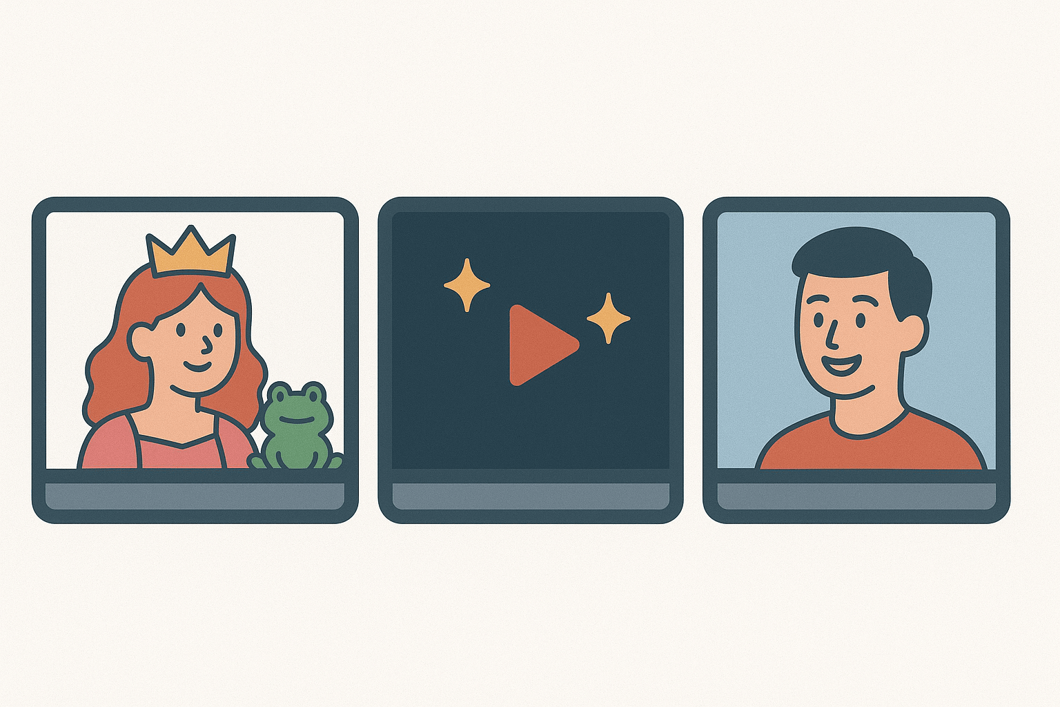 Illustration of what makes video captivating