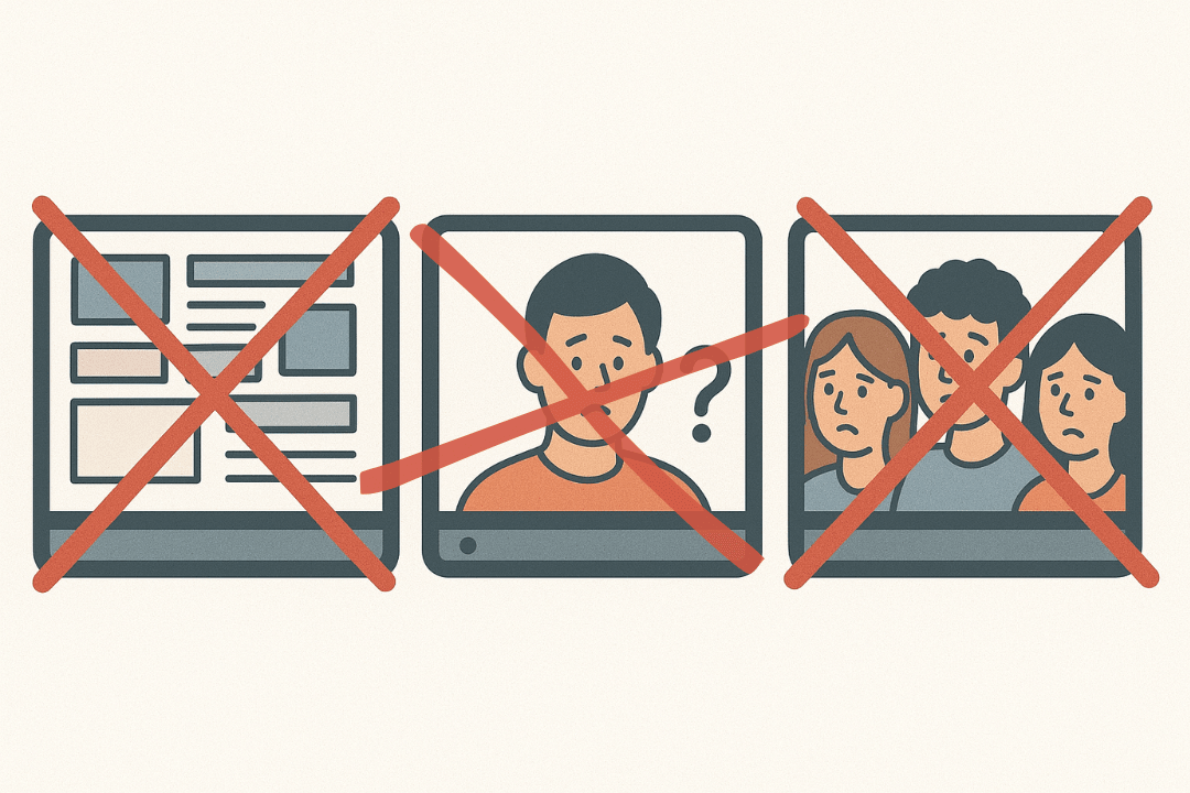 Illustration of engaging video production mistakes