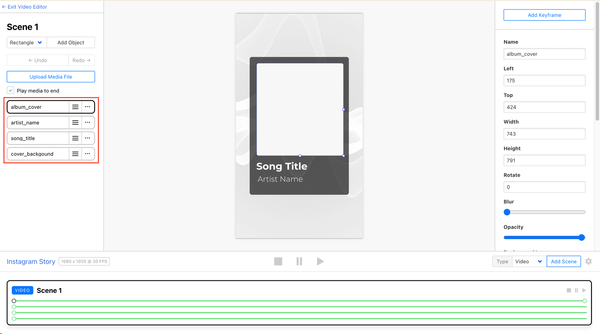 a screenshot of the "Share to Instagram Story" template with the objects highlighted.png